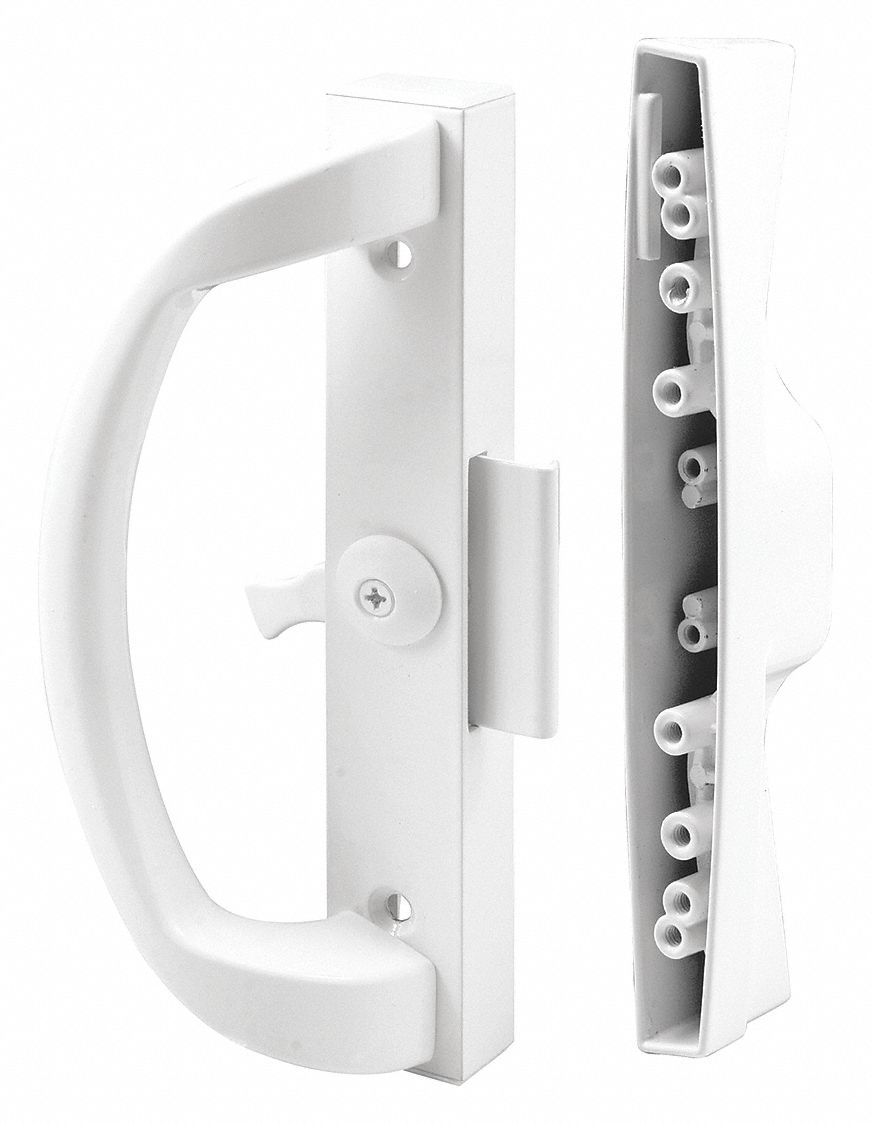 Sliding Door Lock: 2 1/8 in Lg, 3/4 in Wd, 7 3/8 in Ht