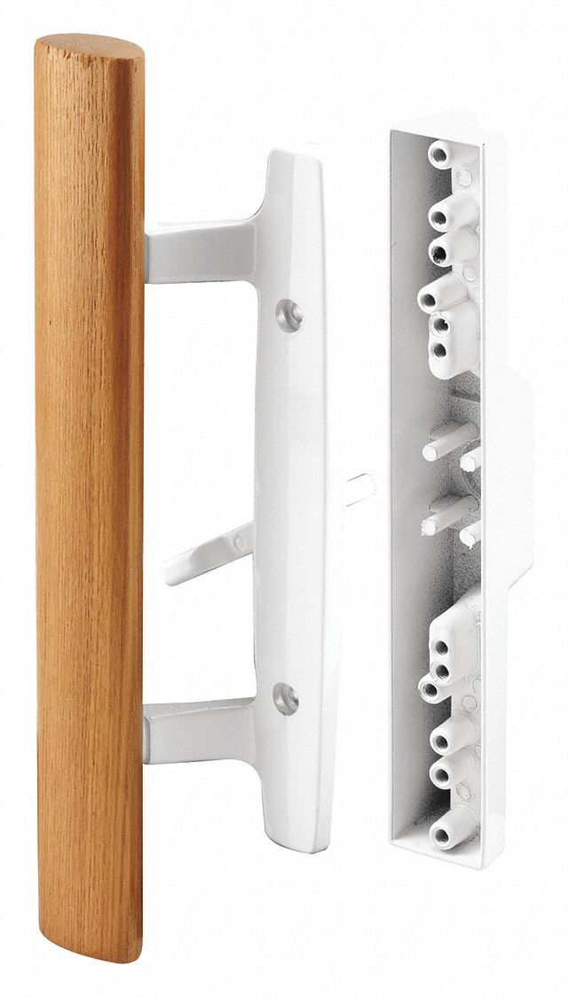 Sliding Door Lock: 2 in Lg, 2 in Wd, 9 in Ht