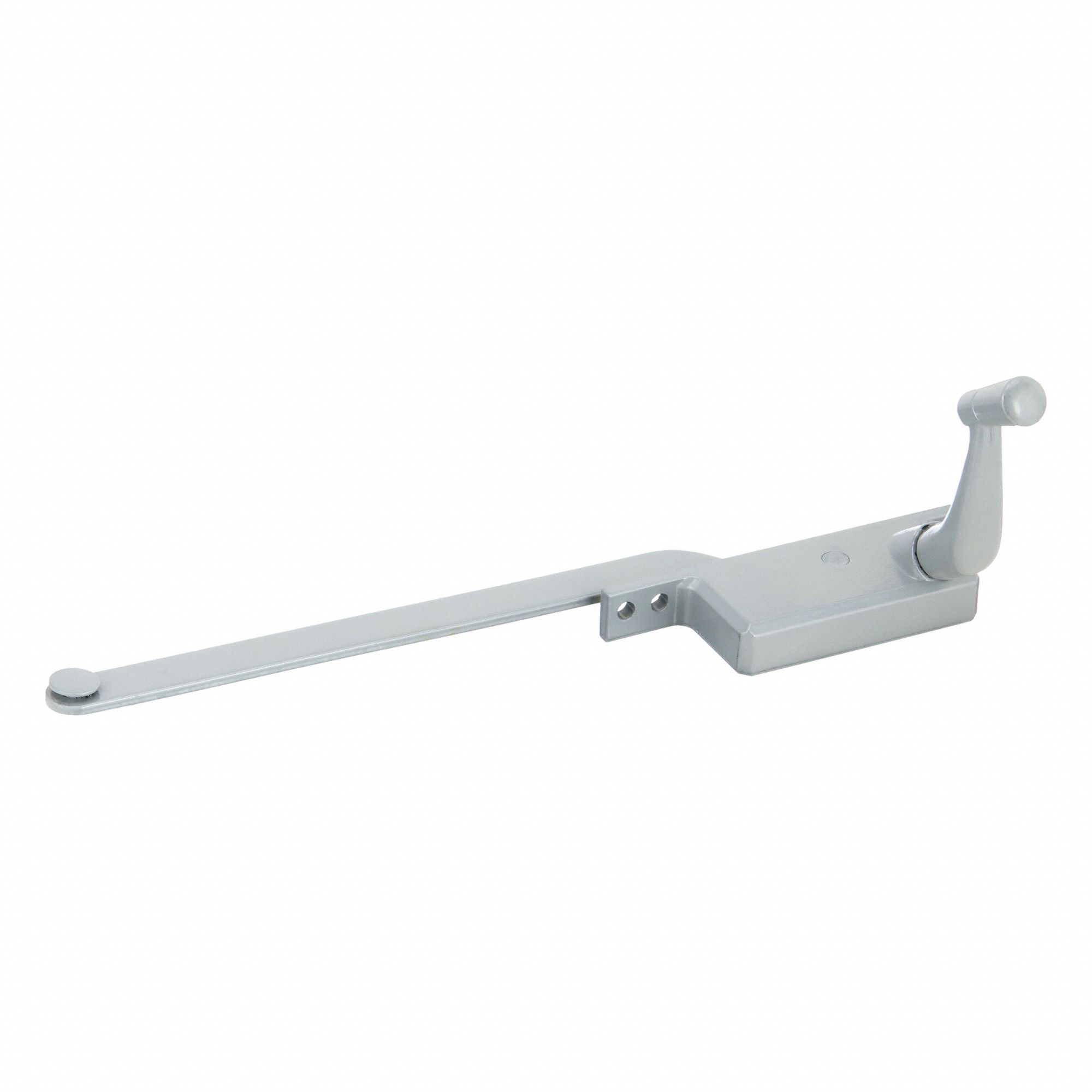 Window Operator: Crank, Handle Included, Right-Hand, Frame, Aluminum, 4 3/4 in Base Lg