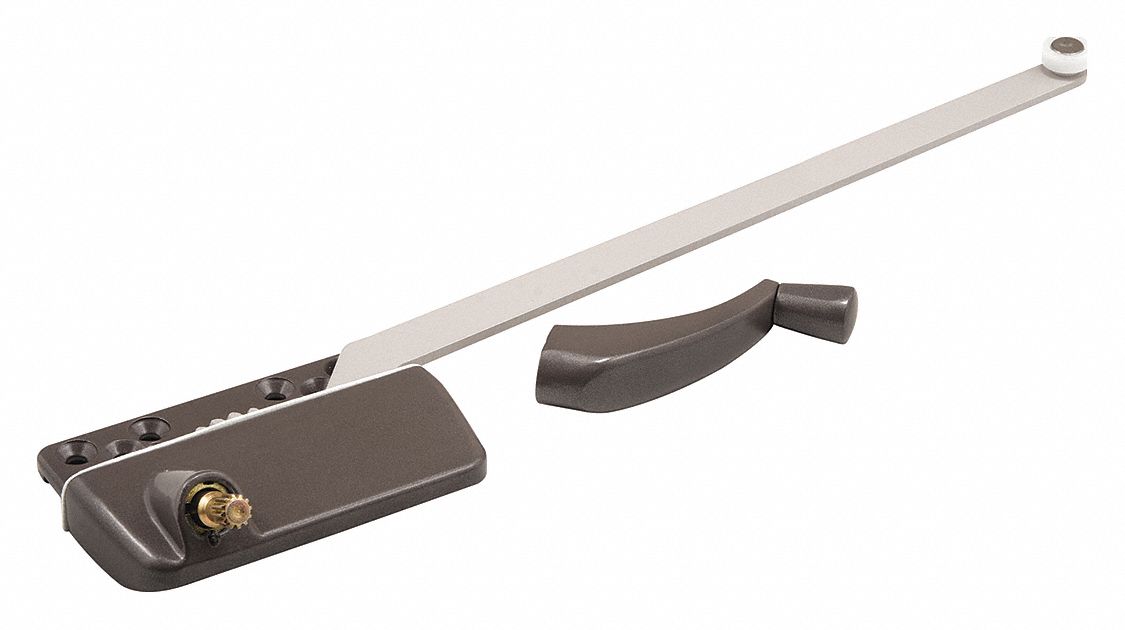 PRIMELINE Left Hand Window Operator Casement Window, Die Cast, Bronze