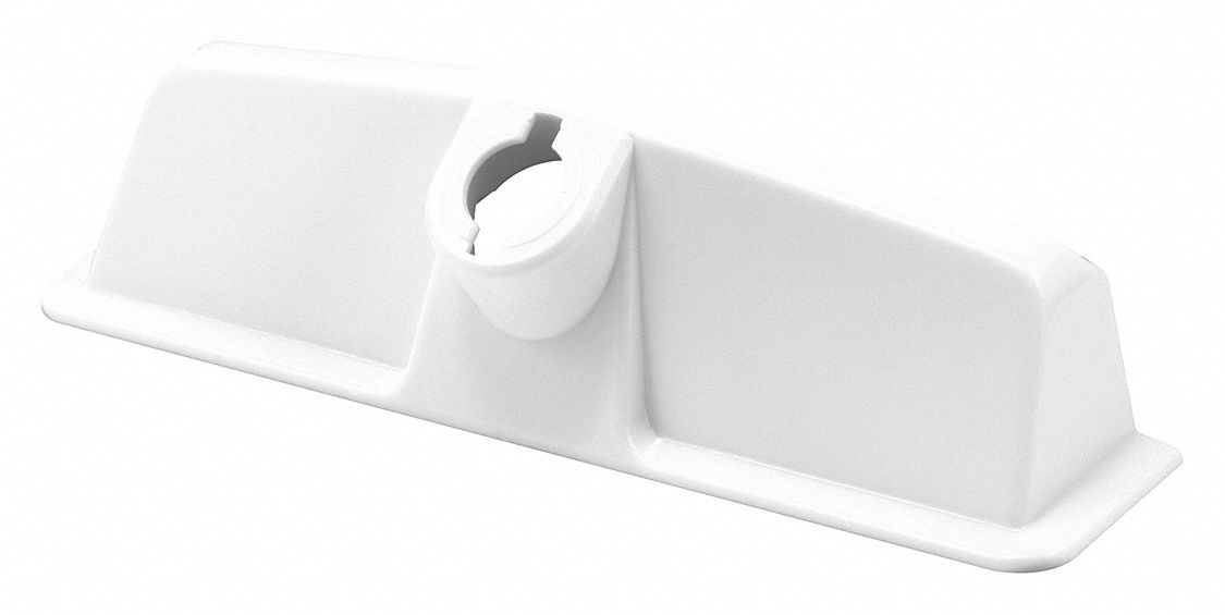 Operator Cover: 5 1/4 in Overall Lg, White, Operator Cover