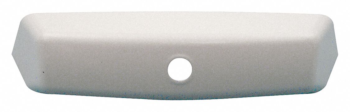 Operator Cover: 5 3/8 in Overall Lg, White, Operator Cover