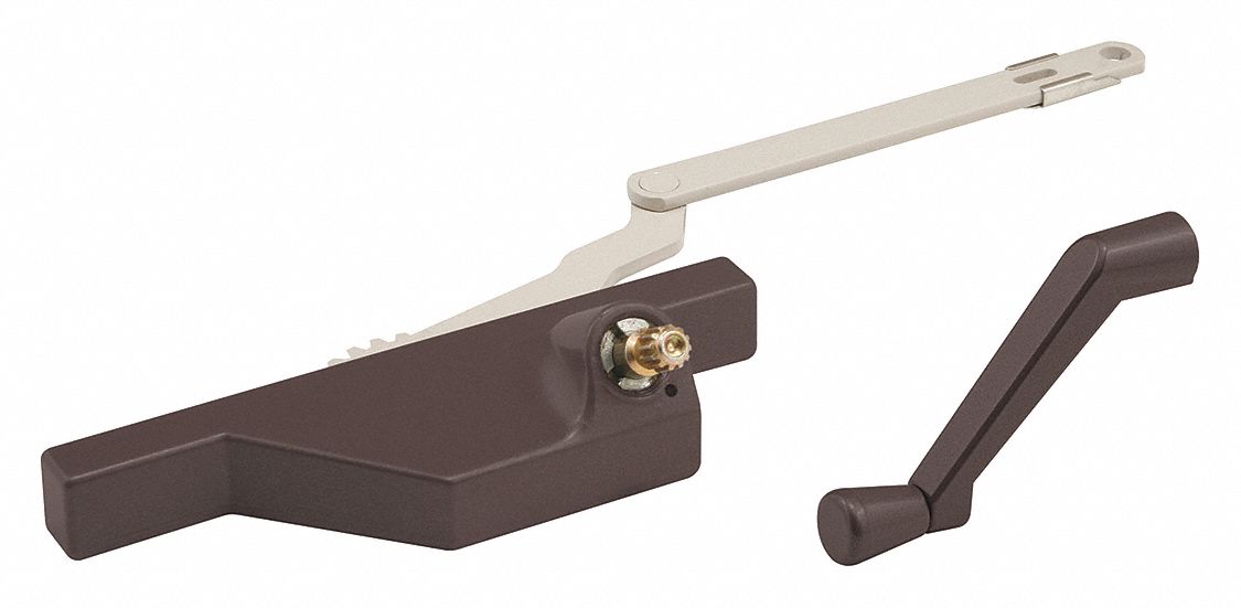 TRUE HARDWARE Right Hand Window Operator Casement Window, Die Cast, Bronze, 5 in Lg, 14 1/4 in