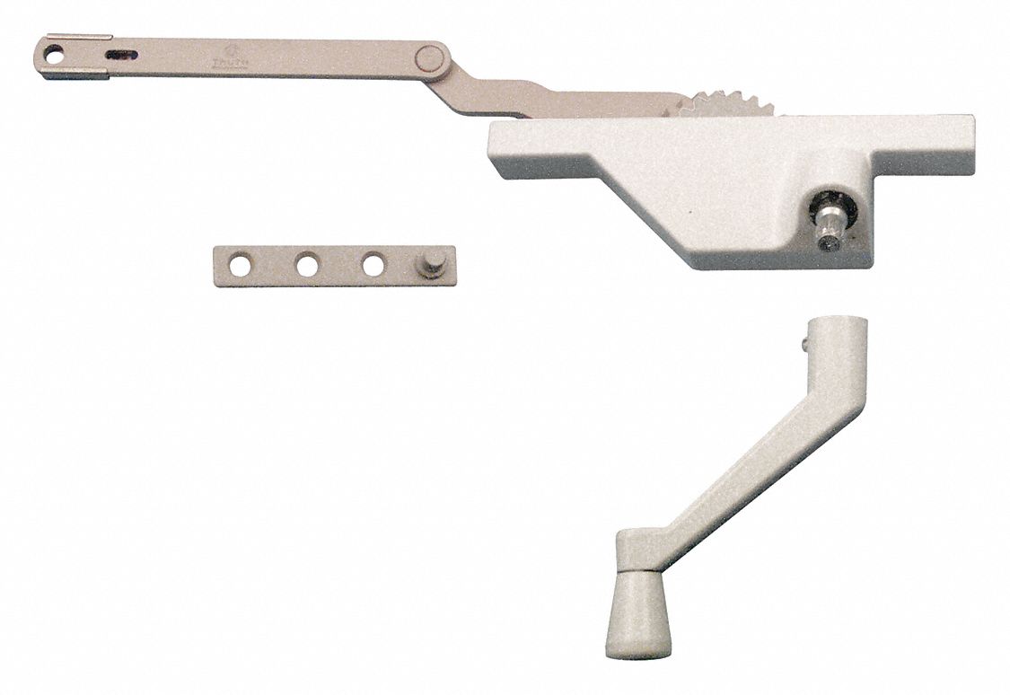 TRUE HARDWARE Right Hand Window Operator Casement Window, Die Cast, Powder Coated, 5 in Lg