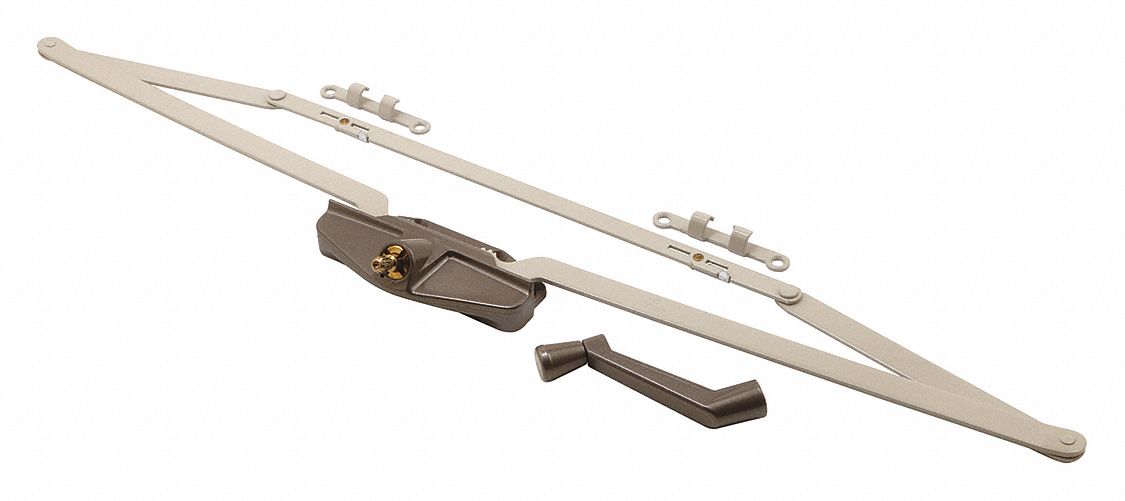 TRUE HARDWARE Casement Window Operator Casement Window, Die Cast, Bronze, 25 1/2 in Lg, 1 1/2