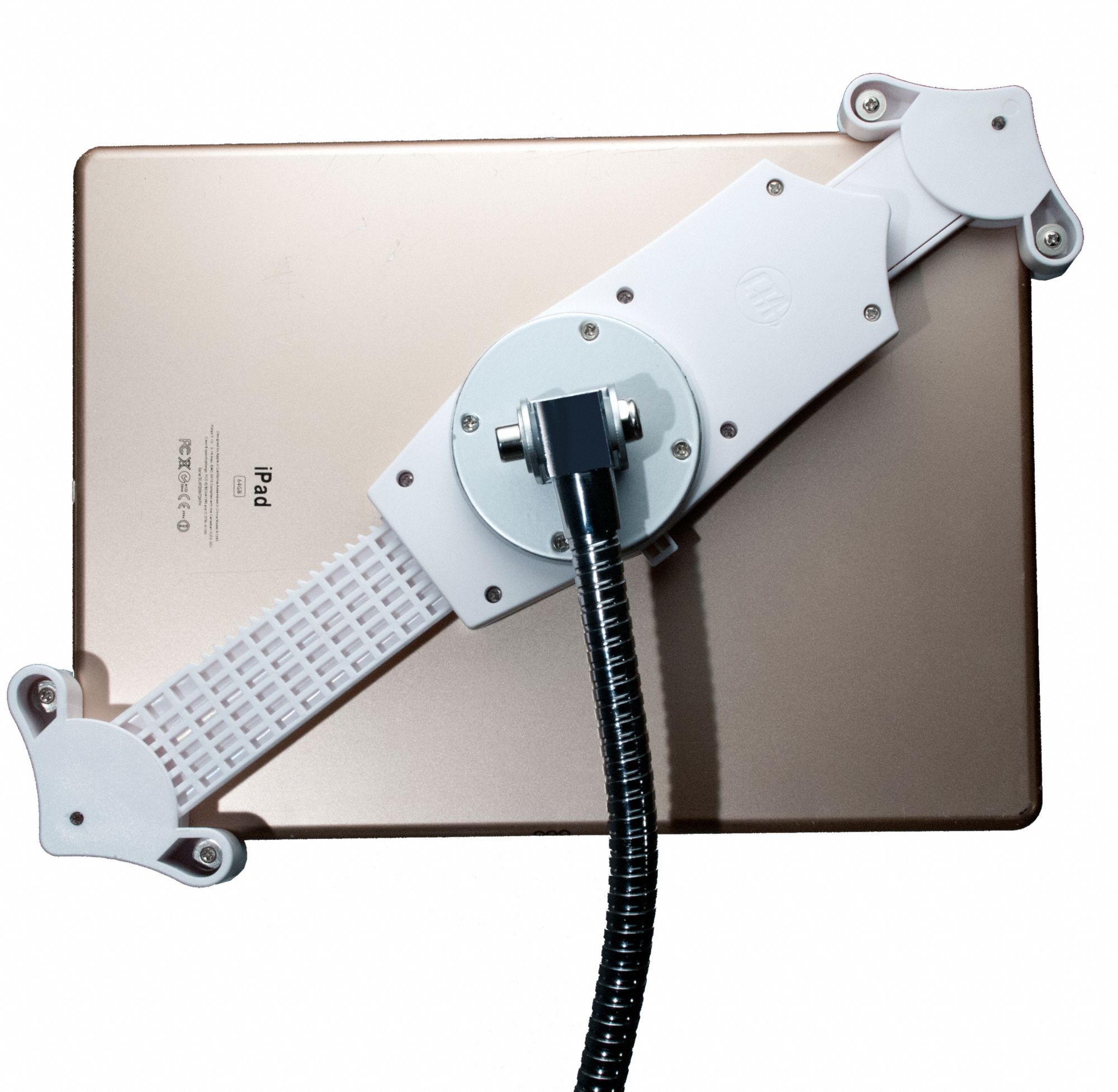 CTA DIGITAL Tablet Gooseneck Floor Stand Silver, Plastic/Steel, 26 in