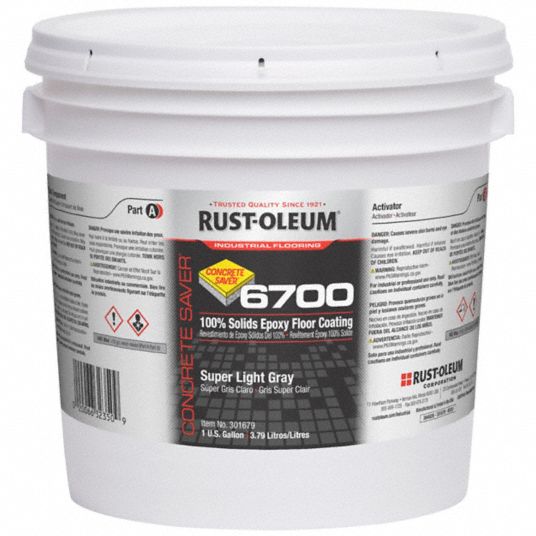 RUSTOLEUM Paint Amine Cured Epoxy, 6700, Concrete Saver, Super Light