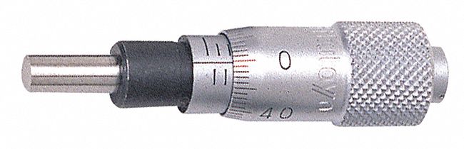 Mechanical Micrometer Head: 0 mm to 13 mm, Metric, 0.002 mm Accuracy, 0.01 mm Resolution