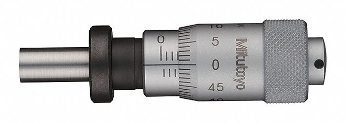 Mechanical Micrometer Head: 0 mm to 13 mm, Metric, 0.002 mm Accuracy, 0.01 mm Resolution