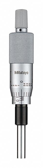 MITUTOYO, 0 in to 1 in Range, 0.0001 in Accuracy, Mechanical Micrometer ...