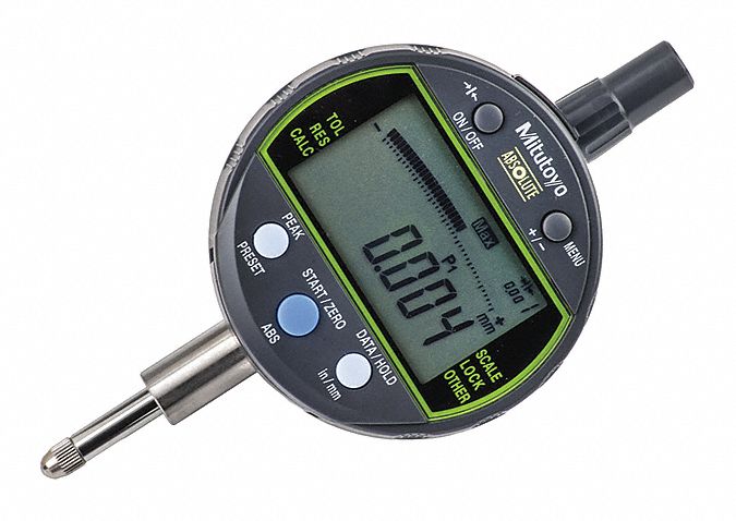 DIGITAL INDICATOR, 0 IN TO 0.5 IN RANGE, IP42, +/-0012 IN ACCURACY, CABLE DATA OUTPUT