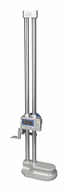 Digital Height Gauge: 0 in to 24 in/0 to 600 mm Range, ±0.0015 in Accuracy