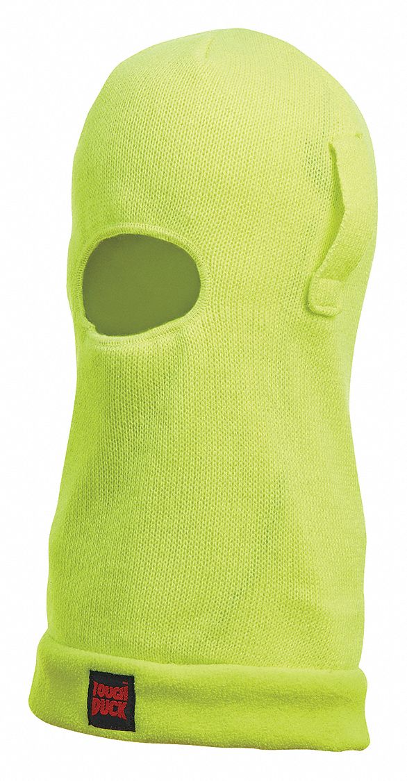 CAGOULE HAUTE VISIBILITÉ,VERTE,TAILLE UNIVERSELLE,ACRYLIQUE,OREILLES/TÊTE/COU,DÉTAILS RÉFLÉCHISSANTS