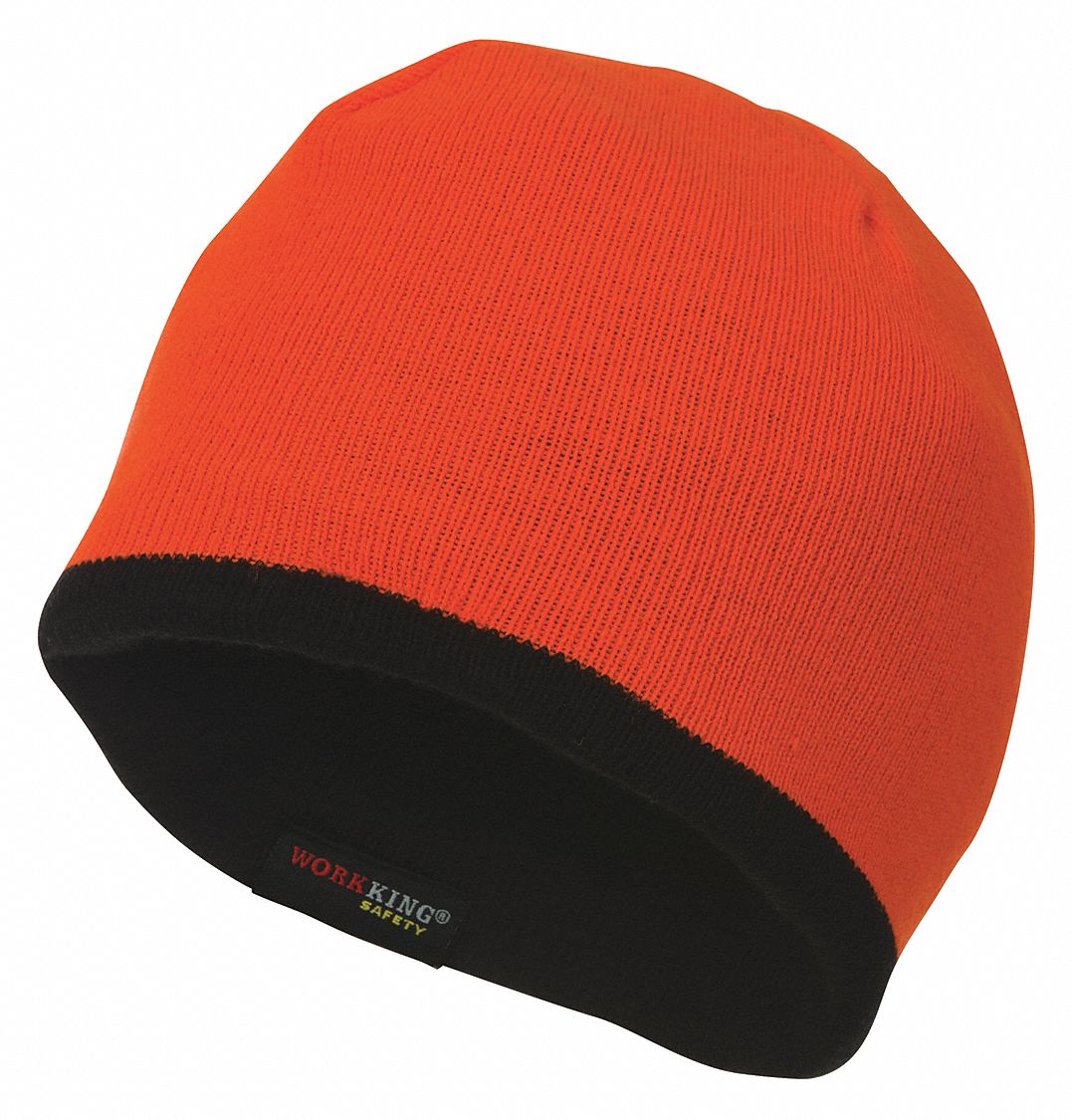 TUQUE DE SÉCURITÉ RÉVERSIBLE,ORANGE,TAILLE UNIVERSELLE,ACRYLIQUE,ÉLÉMENTS RÉFLÉCHISSANTS