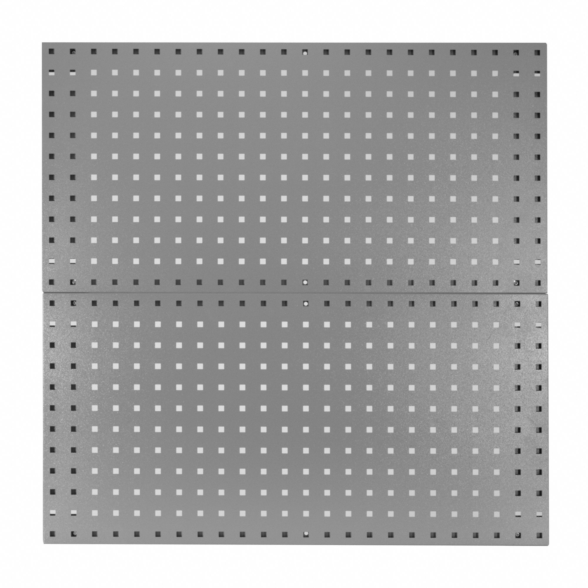 KENNEDY Pegboard Panel Square, 3/8 in Peg Hole Size, 36 in x 18 in x 1/2 in, Steel, Gray