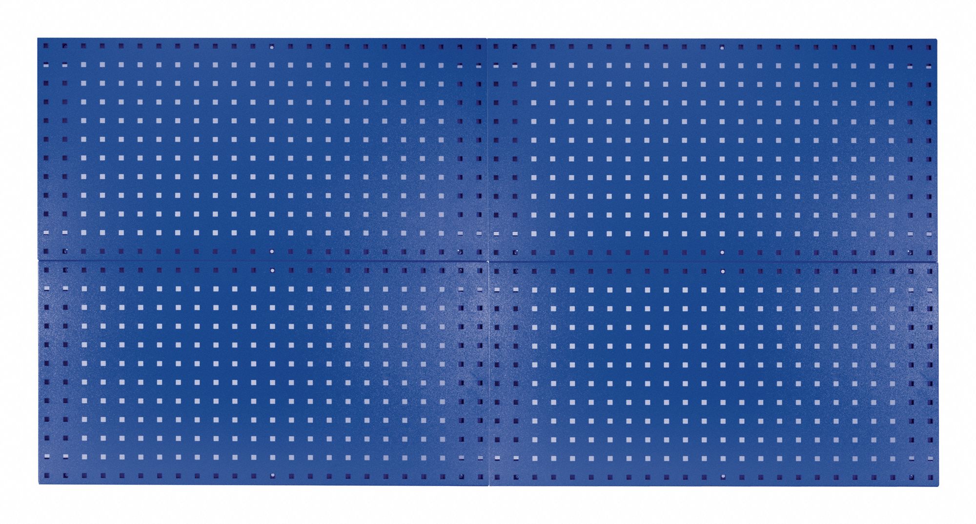 KENNEDY Pegboard Panel Kit Square, 3/8 in Peg Hole Size, 36 in x 18 in x 1/2 in, Steel, Blue