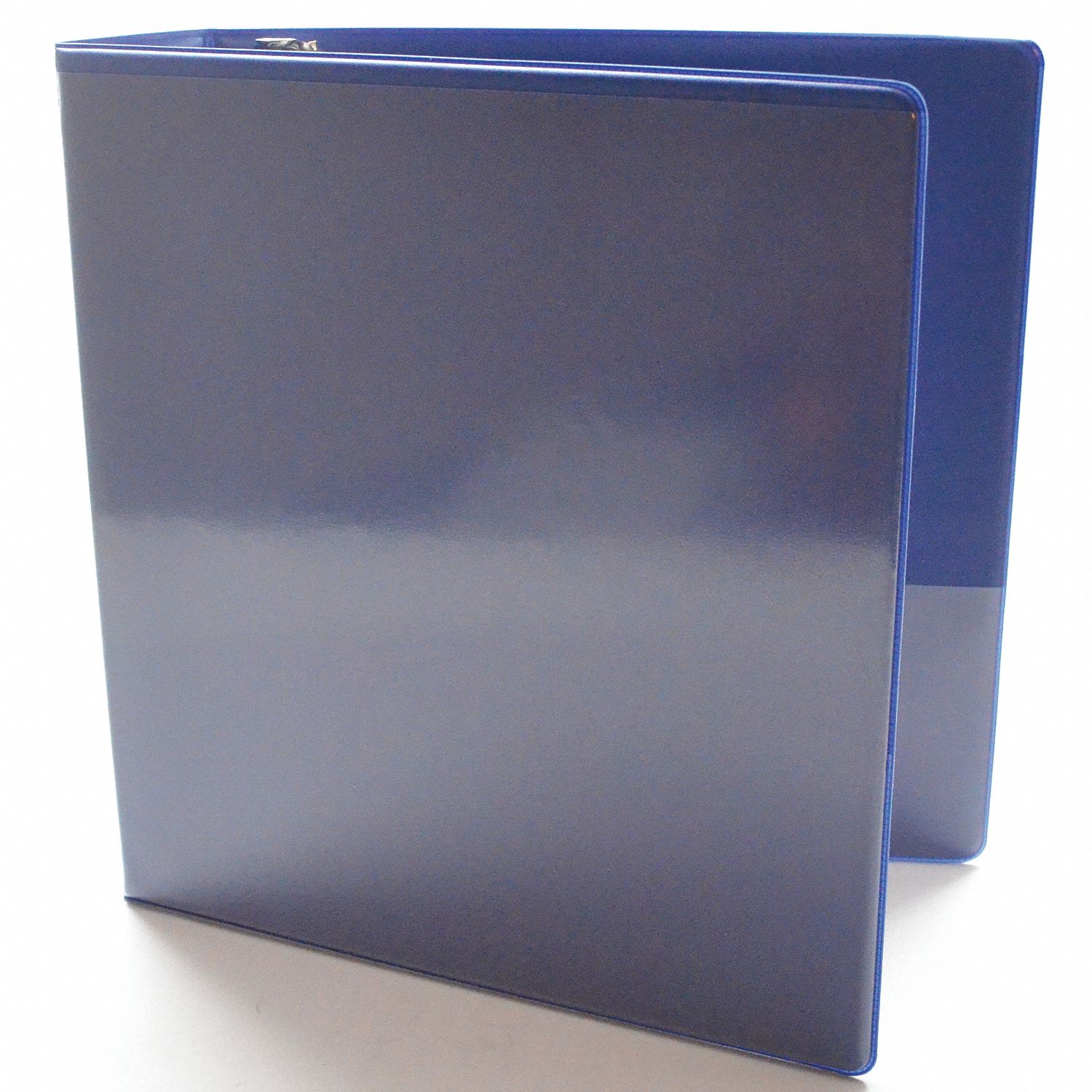 Ring Binder: 1/2 in Ring Size, Round, 100 Sheet Capacity, Clear Sleeve, Vinyl, Blue