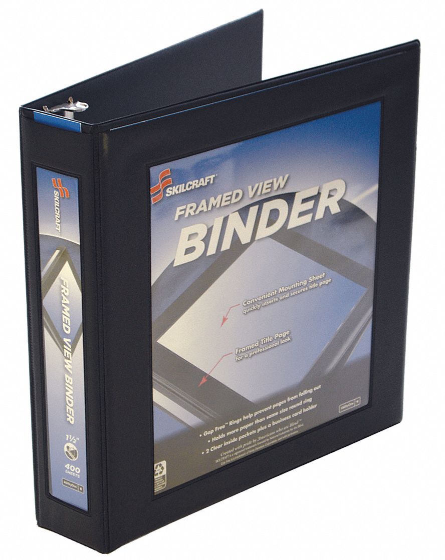 ABILITY ONE 3Ring Binder 54HD467510014621390 Grainger