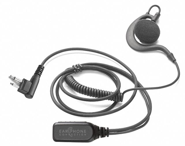 EARPHONE CONNECTION, Fits Motorola, Ear Hook, Earpiece with Microphone ...