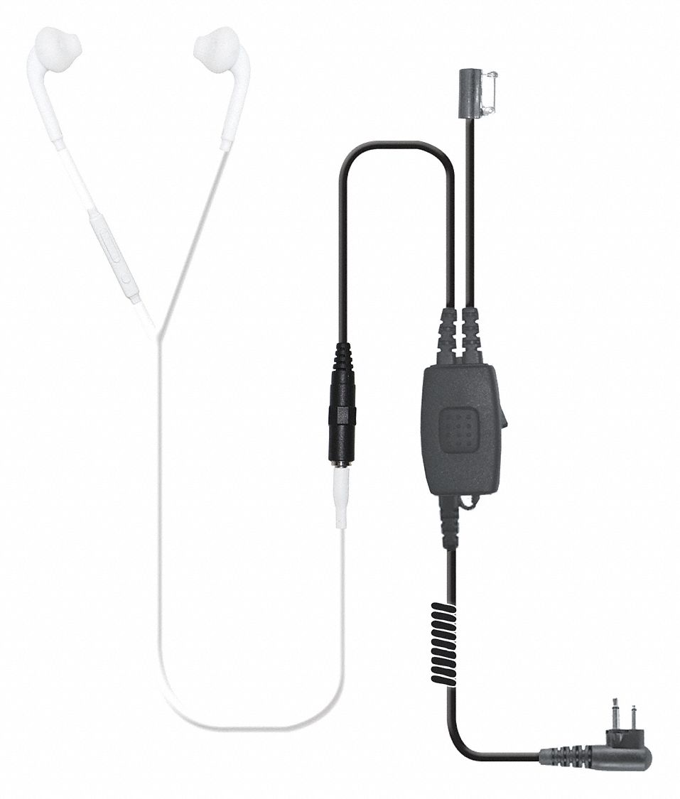 EARPHONE CONNECTION, Fits Motorola, Earbud, Surveillance Kit 54HH89