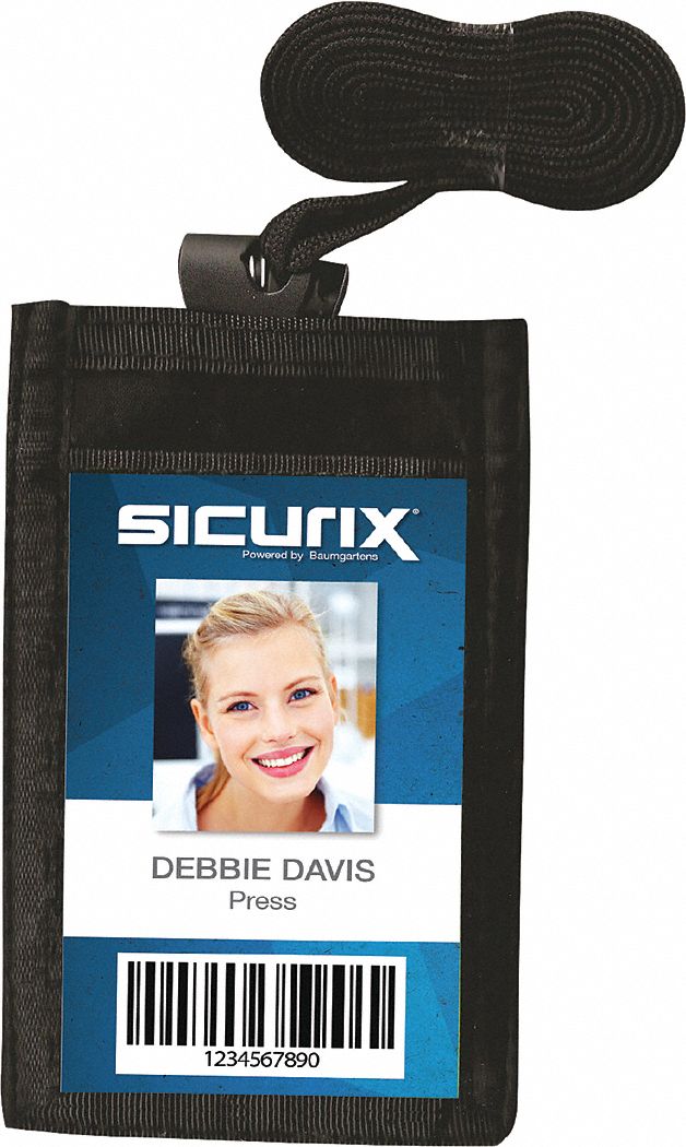 BADGE HOLDER,VERTICAL,PK12