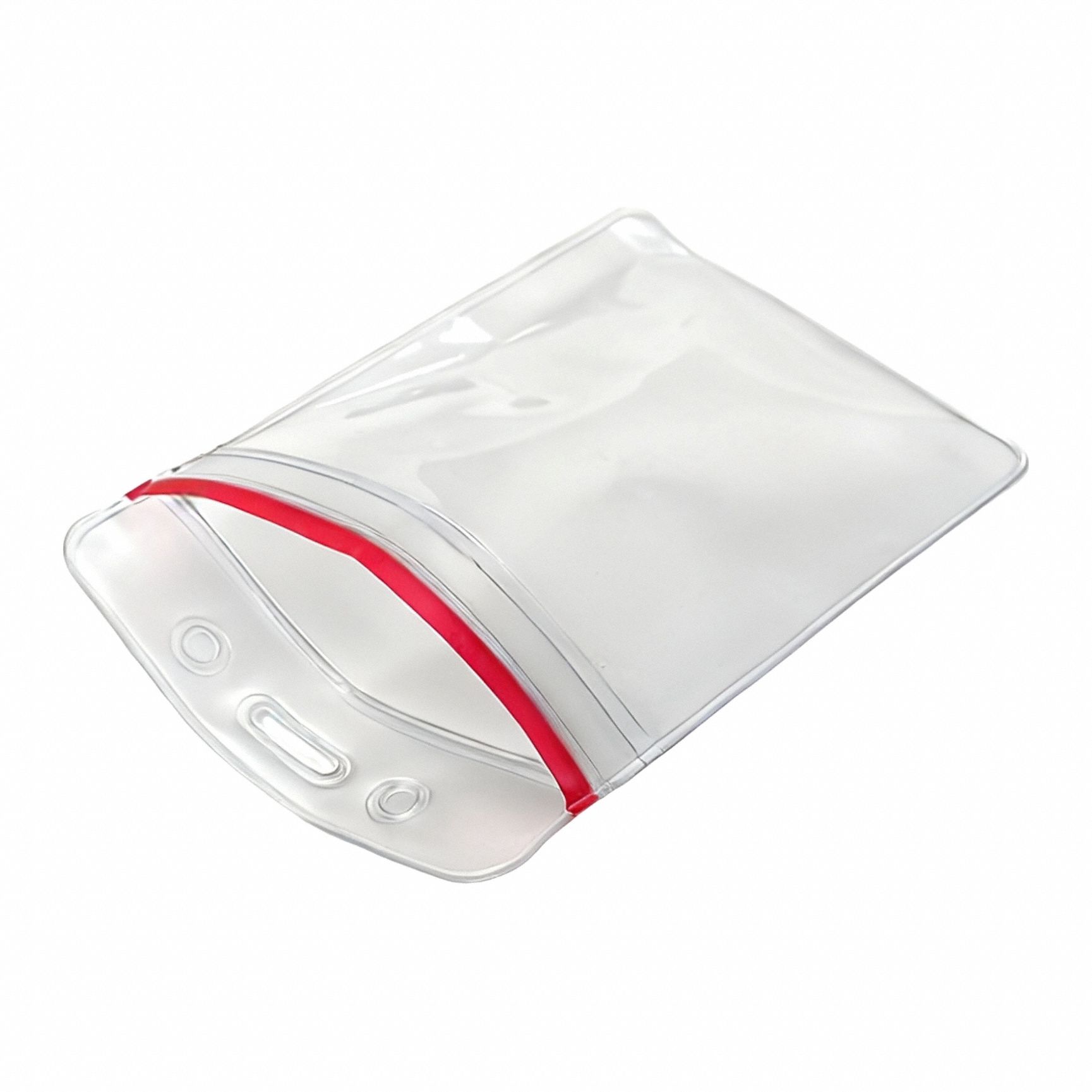 Badge Holder: Pouch, Vertical, 2 7/8 in Badge Pouch Wd, 3 15/16 in Badge Pouch Ht, Vinyl, 50 PK