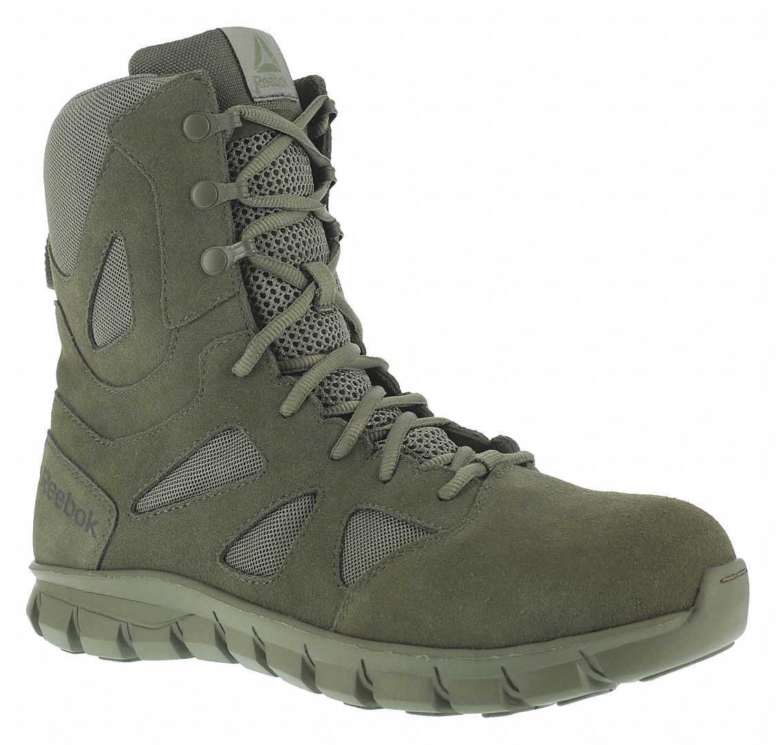 REEBOK, Plain, Green, Tactical Boots - 54JD12|RB8882 - Grainger