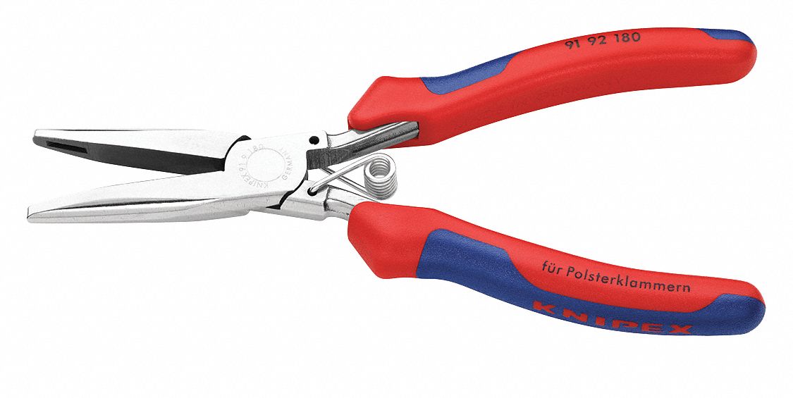 HOG RING PLIERS, 7¼ IN OVERALL L, ERGONOMIC HANDLE, DELUXE CUSHION GRIP, HOG RINGS, 6 TO 8 IN