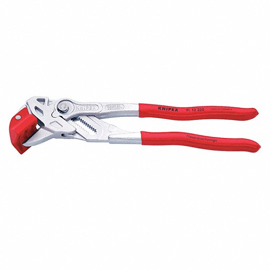 Tile Cutting Pliers: 1 Pieces, 1-3/4 in, 10 in, Silver, Manual