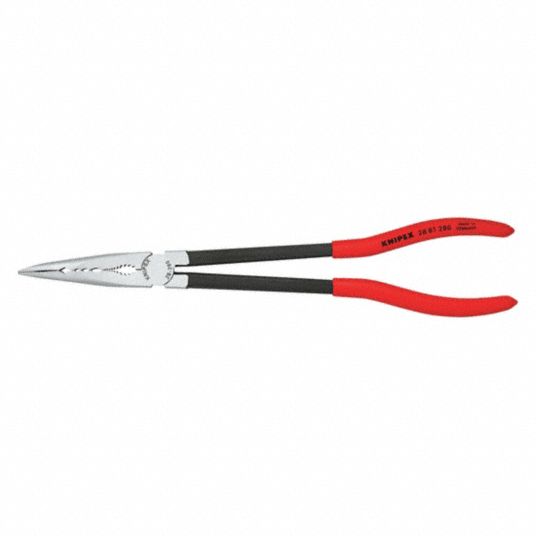 KNIPEX Needle Nose Pliers, Jaw Length 3 in, Jaw Width 3/4 in, Jaw
