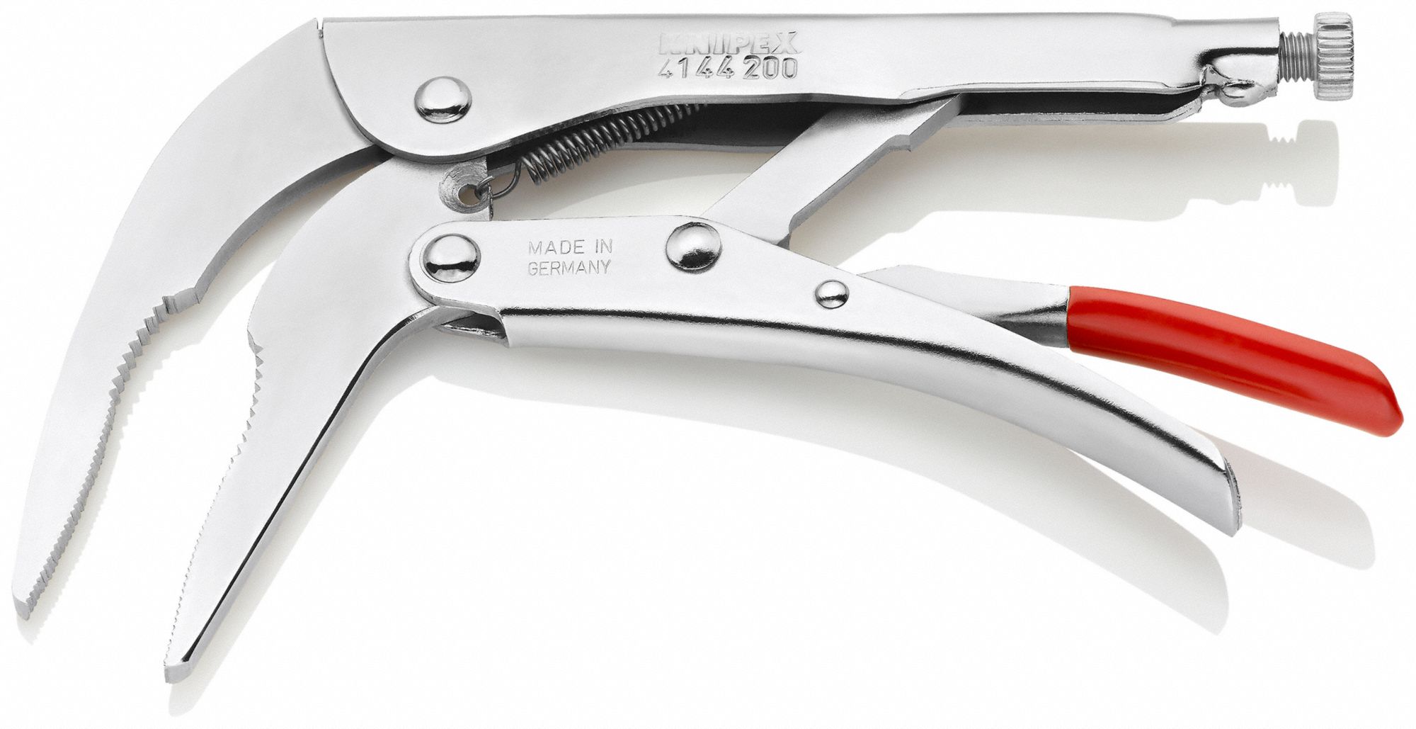 KNIPEX Long Nose Plier Long Nose, Lever, 1 7/8 in Max Jaw Opening, 8 in Overall Lg, 3 3/4 in