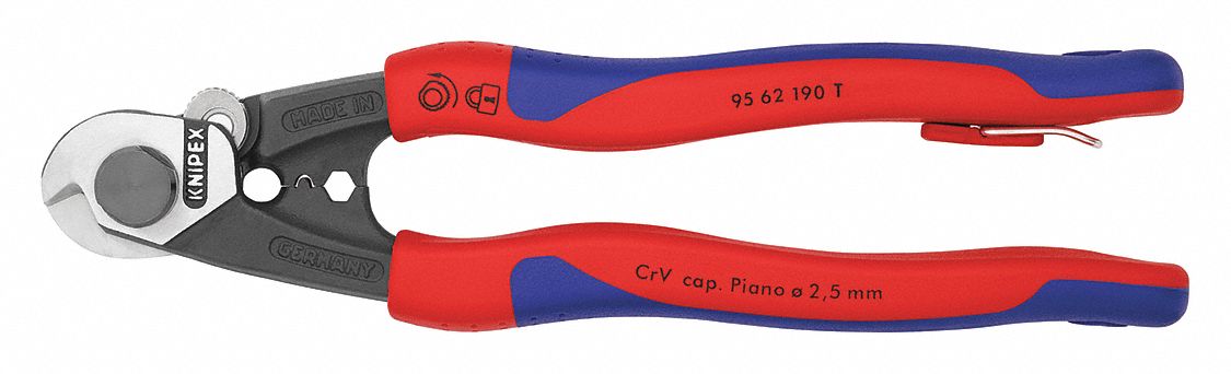 WIRE CUTTER, MULTI-COMPONENT HANDLE, SHEAR, FOR 1/4 IN MAX DIA ALUMINUM ELECTRIC CABLE