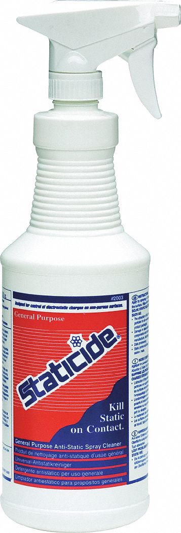 ACL STATICIDE, 32 oz Size, 1 qt, Anti-Static Control Spray - 54JE13 ...