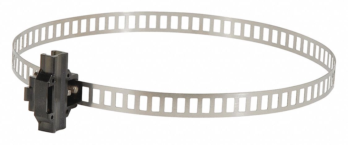 Round Bracket Assembly: Fits 80 in_100 in_125 in Bore Dia, Aluminum, P8S-TMC03