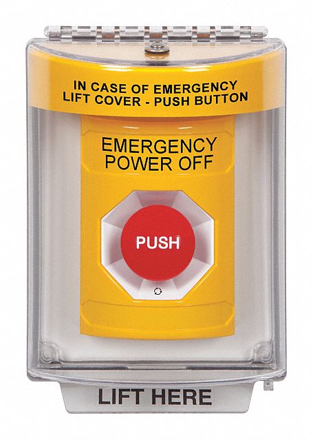 Emergency Power Off Push Button: Turn-to-Reset, Push Button