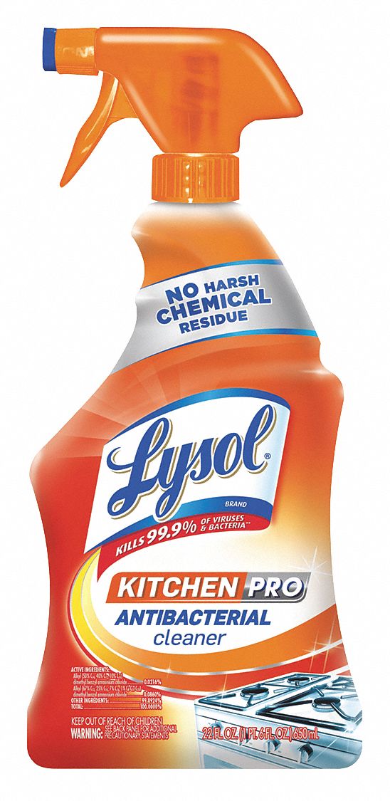 LYSOL Kitchen Cleaner, 22 oz, PK 9 54JG7379556 Grainger