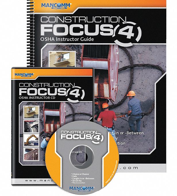 Training Kit: OSHA Focus Four, (10) Student Handbooks/Instructor Guide/USB, English