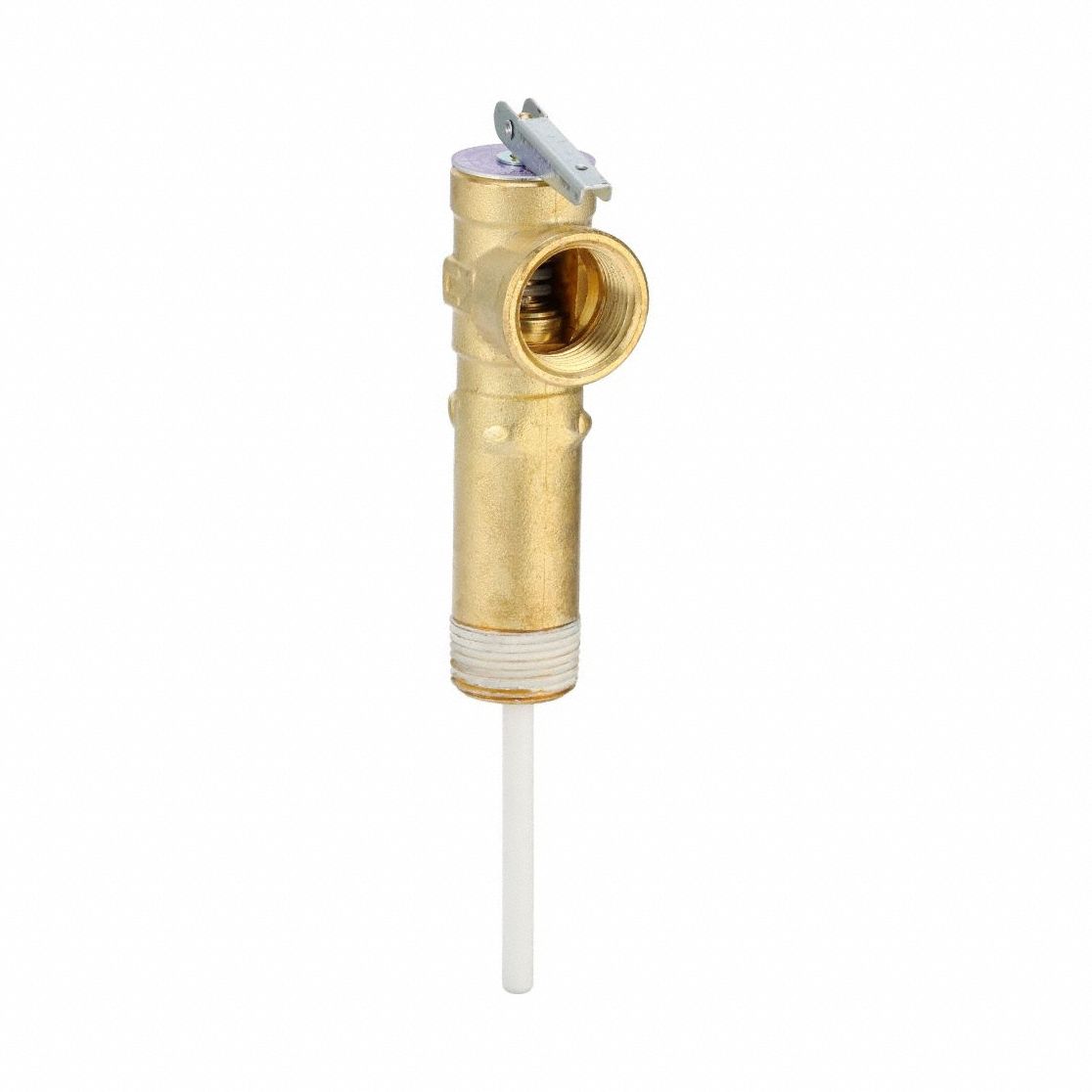 Temperature and Pressure Relief Valve: 7.25 in Overall Ht, 7.25 in Lg, 3.9 in Wd, 3/4 in NPT