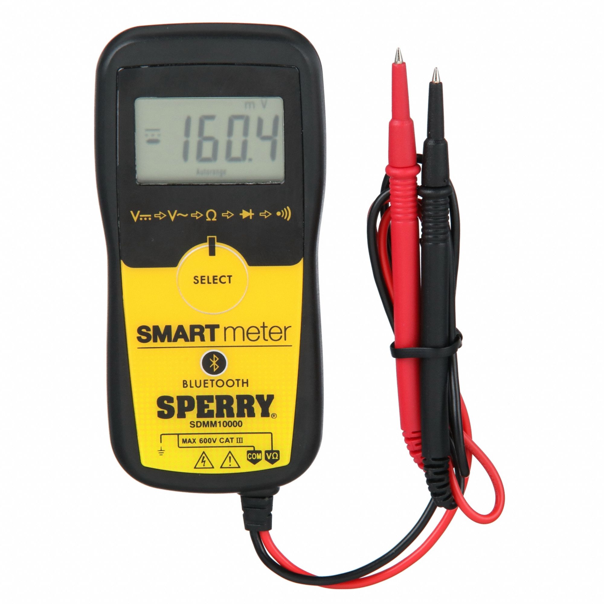 SPERRY INSTRUMENTS, CAT III 600V, Avg, Digital Multimeter 54JH71SDMM10000R Grainger