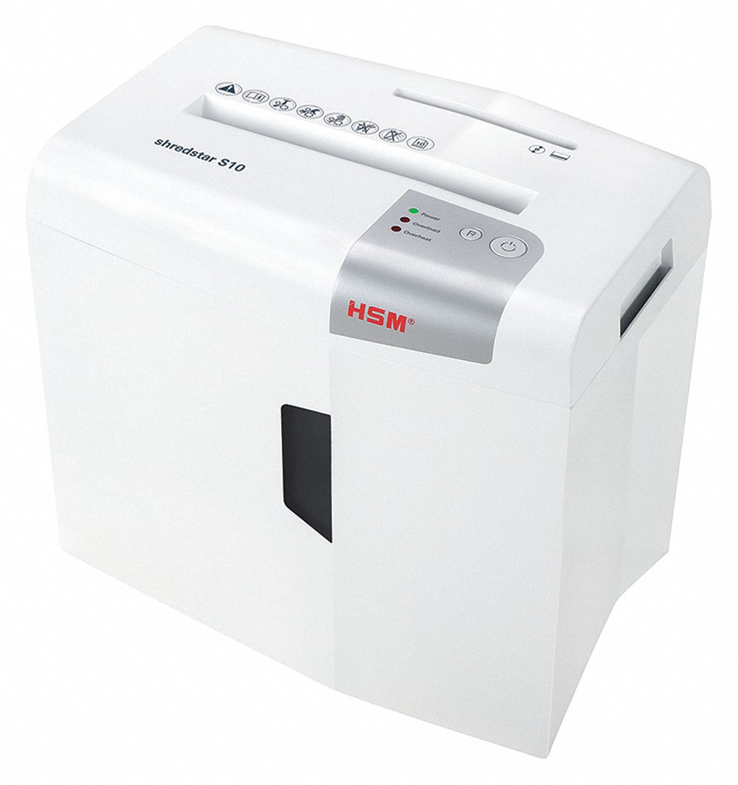 HSM OF AMERICA Paper Shredder 54JH97shredstar S10 Grainger