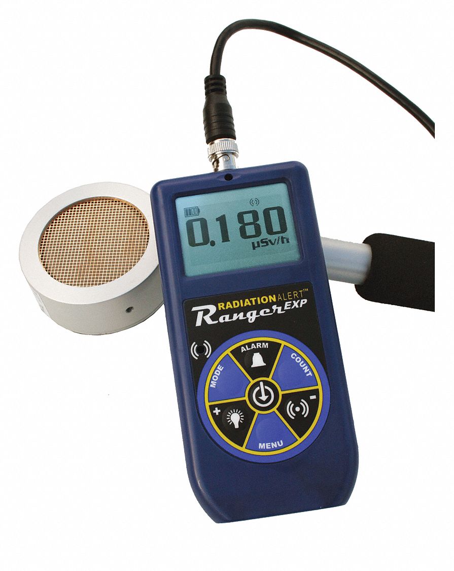 Radiation Survey Meter: NIST, Detects Gamma down to 10-12 KeV, From 2.0 MeV, LCD