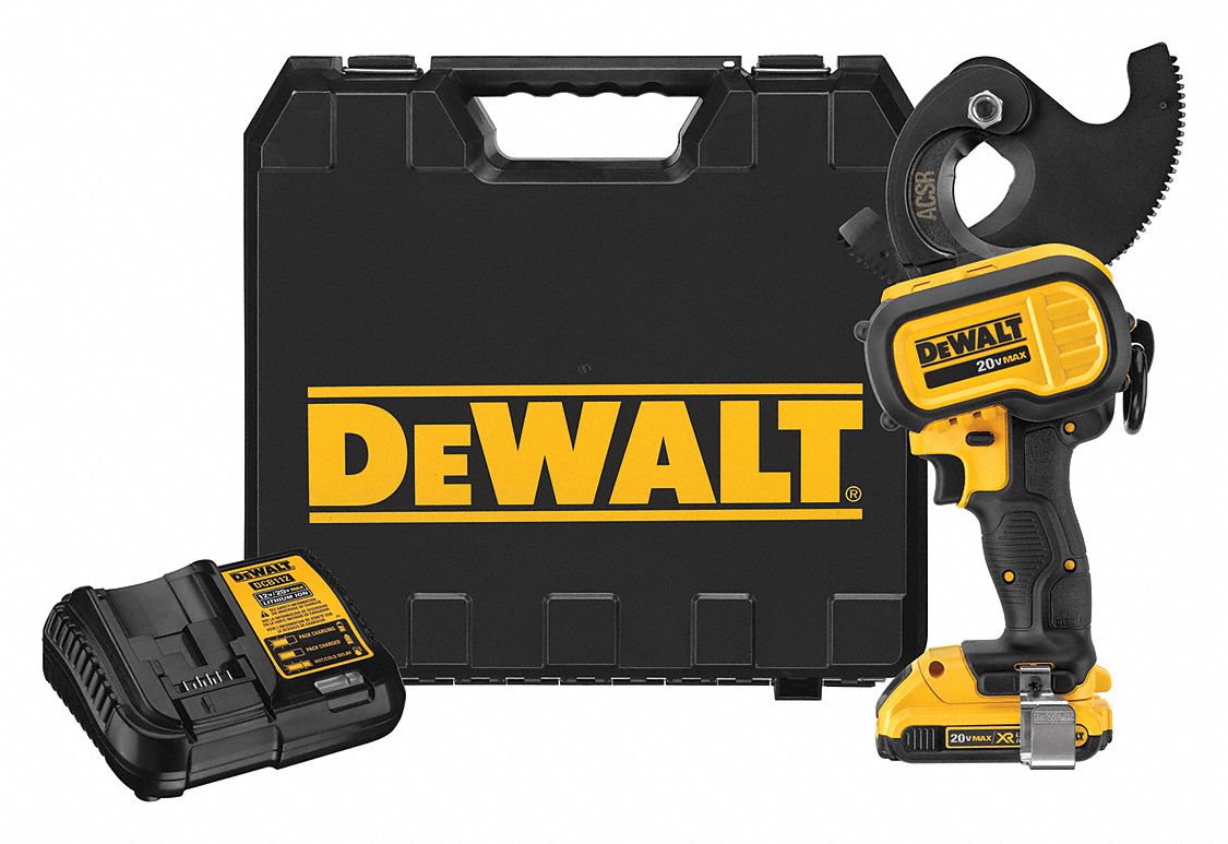 DEWALT Cable Cutter, 20.0V, LiIon, 141/2" Tool L 54JJ35DCE155D1 Grainger