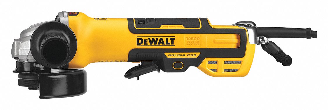 DEWALT Angle Grinder 13 A 10 500 RPM Max. Speed Paddle 5 in Wheel Dia