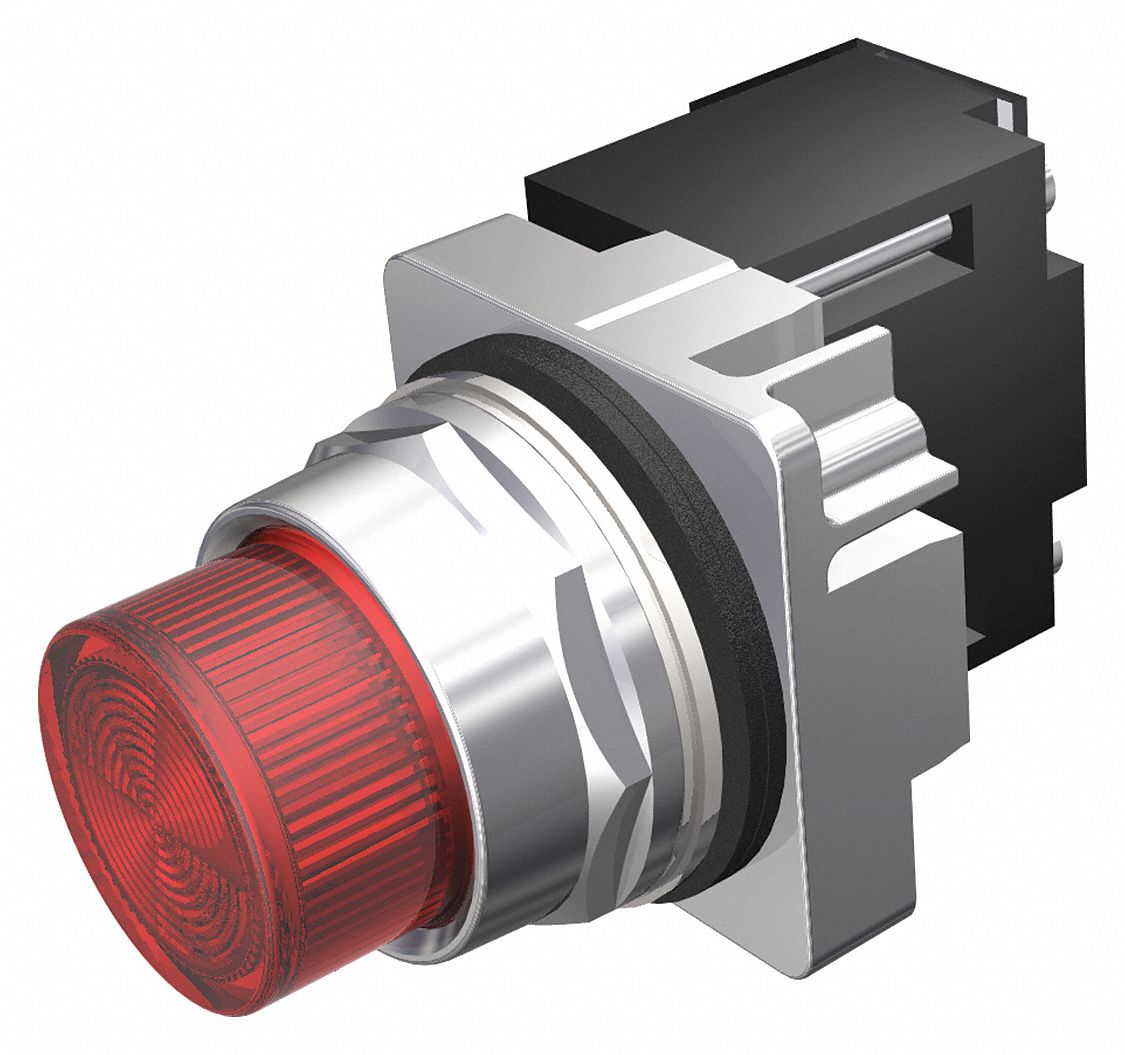 SIEMENS Pilot Light Complete, 30 mm, 24V AC/DC Voltage, Lamp Type