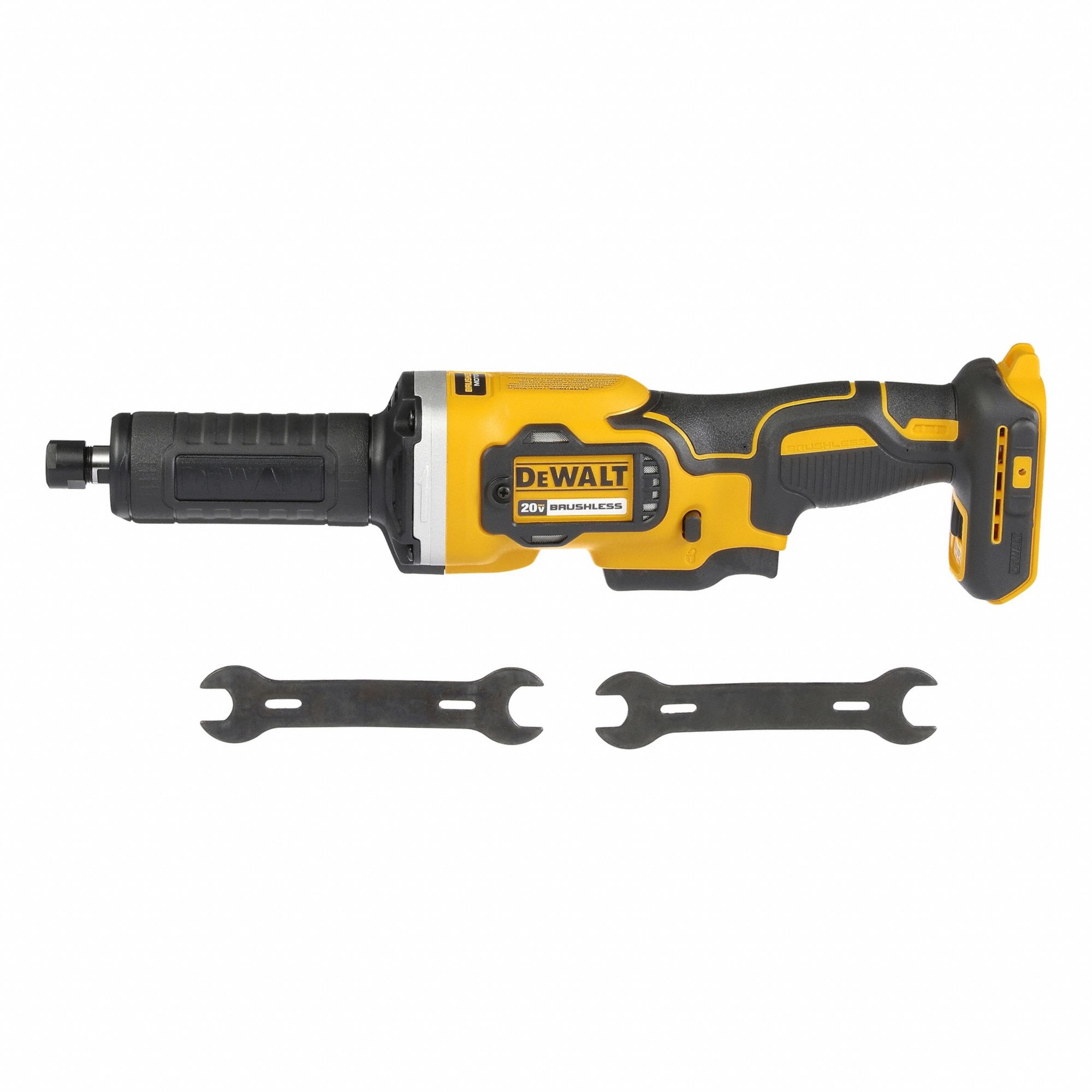 Die Grinder: 25, 000 RPM Max. Speed, Paddle, Brushless Motor, 20V DC, Straight, Barrel Grip Grip