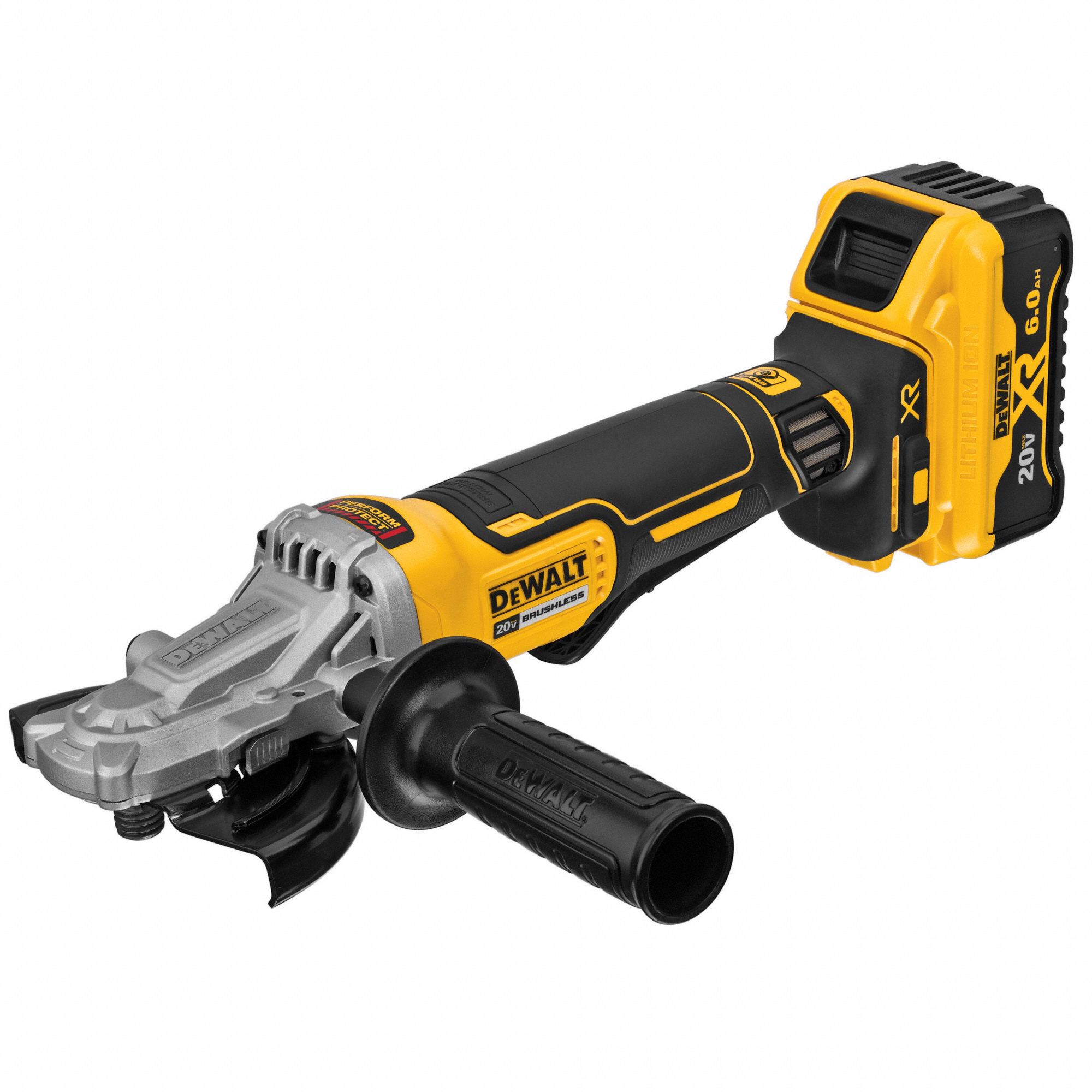 DEWALT Cordless, Angle Grinder, 5 in Wheel Diameter, 20V DC 54JK29DCG413FR2 Grainger