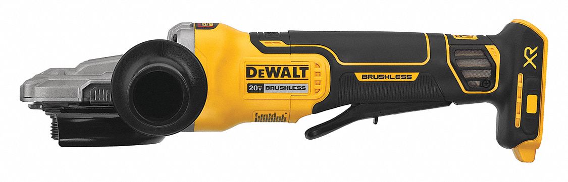 Angle Grinder: 5 in Wheel Dia, Brushless Motor, 20V DC, Flathead, Barrel Grip Grip, 20V MAX*