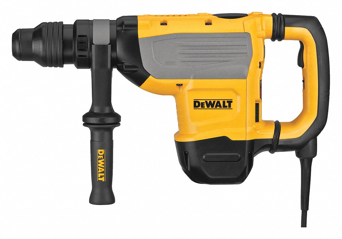 Rotary Hammer: SDS-Max, L-Shape, 1 7/8 in Capacity, 9.8 ft-lb, 15 A, 2, 705 bpm, 120V AC
