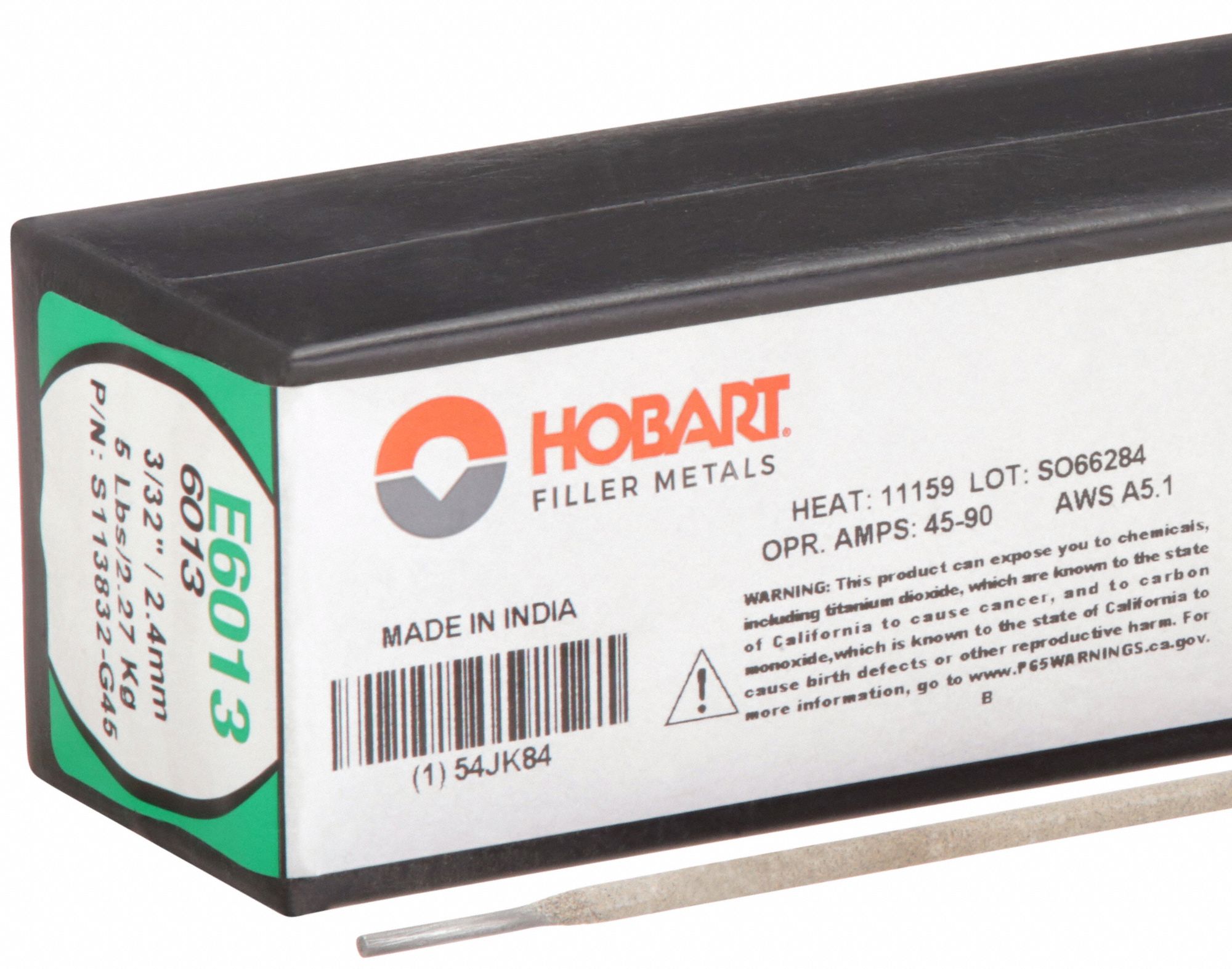 Stick Electrode: Carbon Steel, E6013, 3/32 in x 14 in, 5 lb