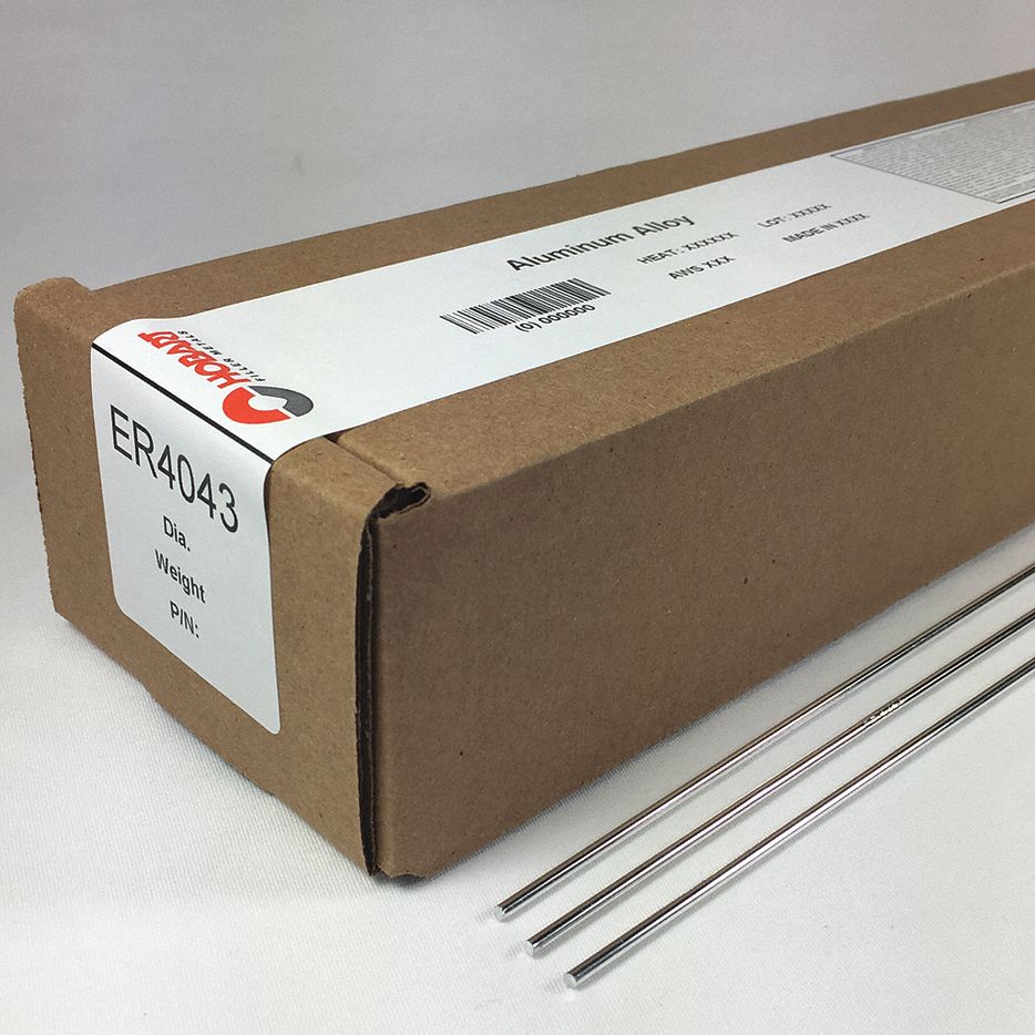 HOBART TIG Welding Rod, 1/8" dia., 36'' L, 10 lb 54JK91S163246G12